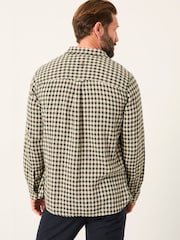 FatFace Emerald Green Long Sleeve Herringbone Check Shirt - Image 2 of 5