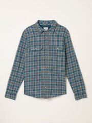 FatFace Pixley Mid Blue Long Sleeve Check Shirt - Image 5 of 5