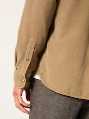 FatFace Dark Natural Long Sleeve Cord Shirt - Image 3 of 6