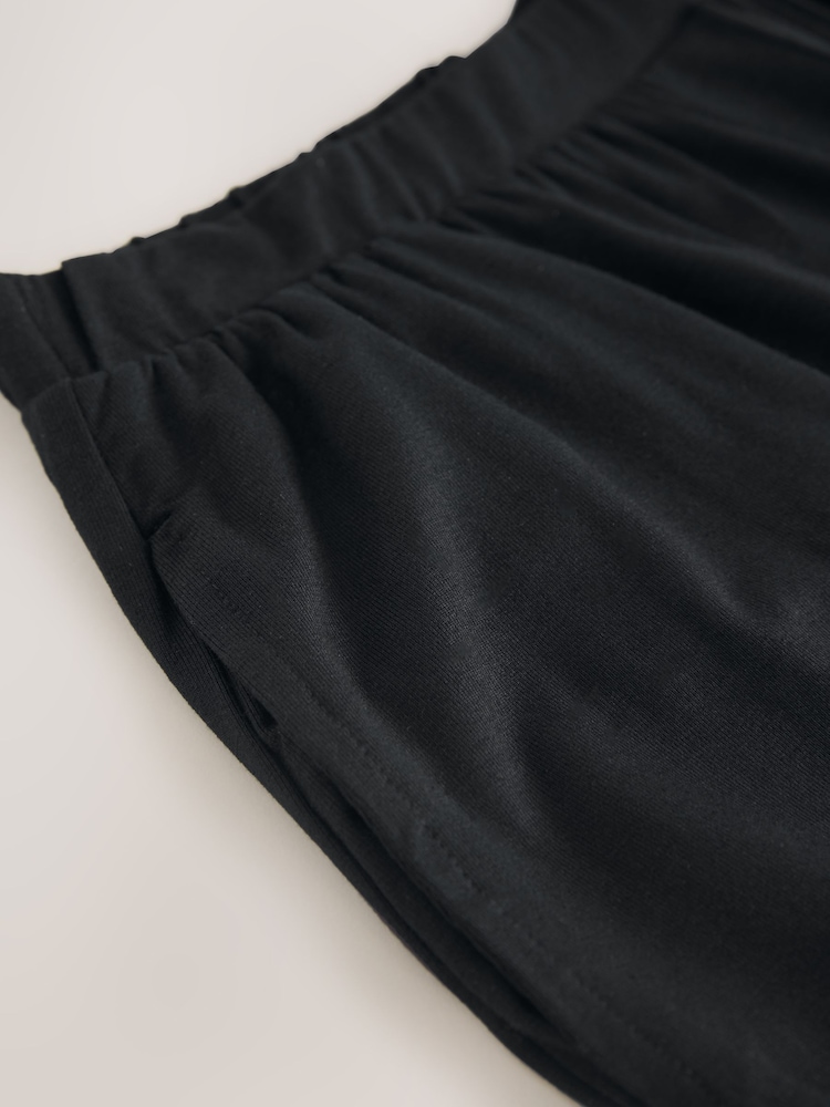 Black Jersey Harem Joggers - Image 8 of 8