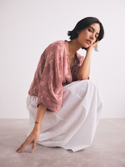 Dusky Pink Cropped Bunout Cover-Up - Image 2 of 10