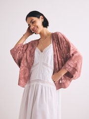 Dusky Pink Cropped Bunout Cover-Up - Image 3 of 10