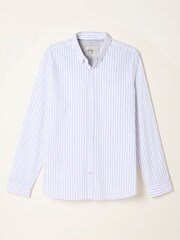 FatFace Foston Ivory Long Sleeve Stripe Shirt - Image 1 of 1