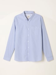 FatFace Tarvin Blue Long Sleeve Stripe Shirt - Image 1 of 1