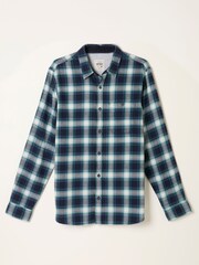 FatFace Thirn Emerald Green Long Sleeve Check Shirt - Image 1 of 1
