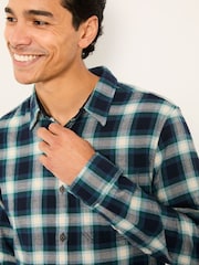FatFace Thirn Emerald Green Long Sleeve Check Shirt - Image 3 of 5