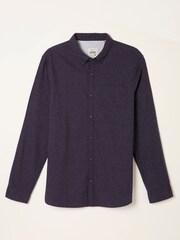 FatFace Purple Long Sleeve Vine Print Shirt - Image 1 of 1
