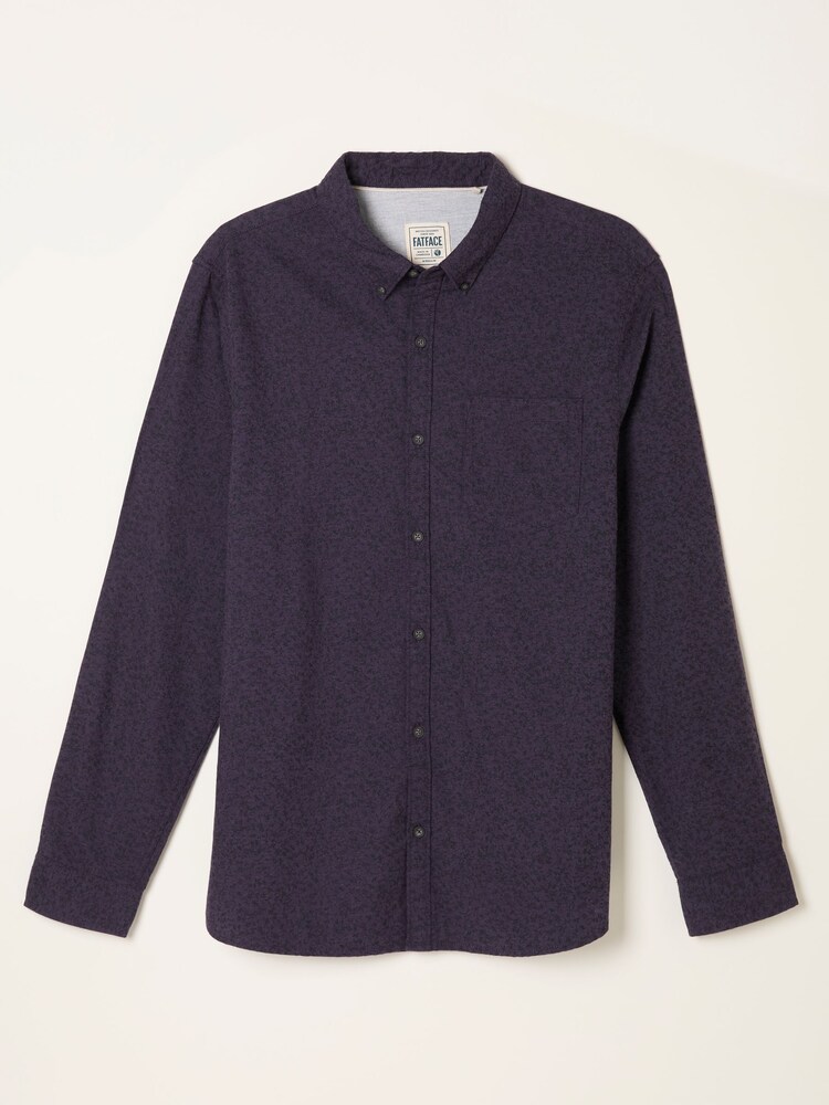 FatFace Purple Long Sleeve Vine Print Shirt - Image 1 of 1 FatFace Purple Long Sleeve Vine Print Shirt - Image 1 of 1