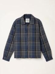 FatFace Jasper Navy Wool Mix Overshirt - Image 4 of 4