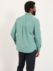 FatFace Emerald Green Long Sleeve Dot Print Shirt - Image 2 of 5