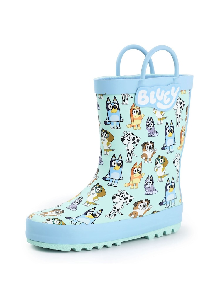 Vanilla Underground Blue Bluey Kids Wellies with Handles - Image 1 of 1