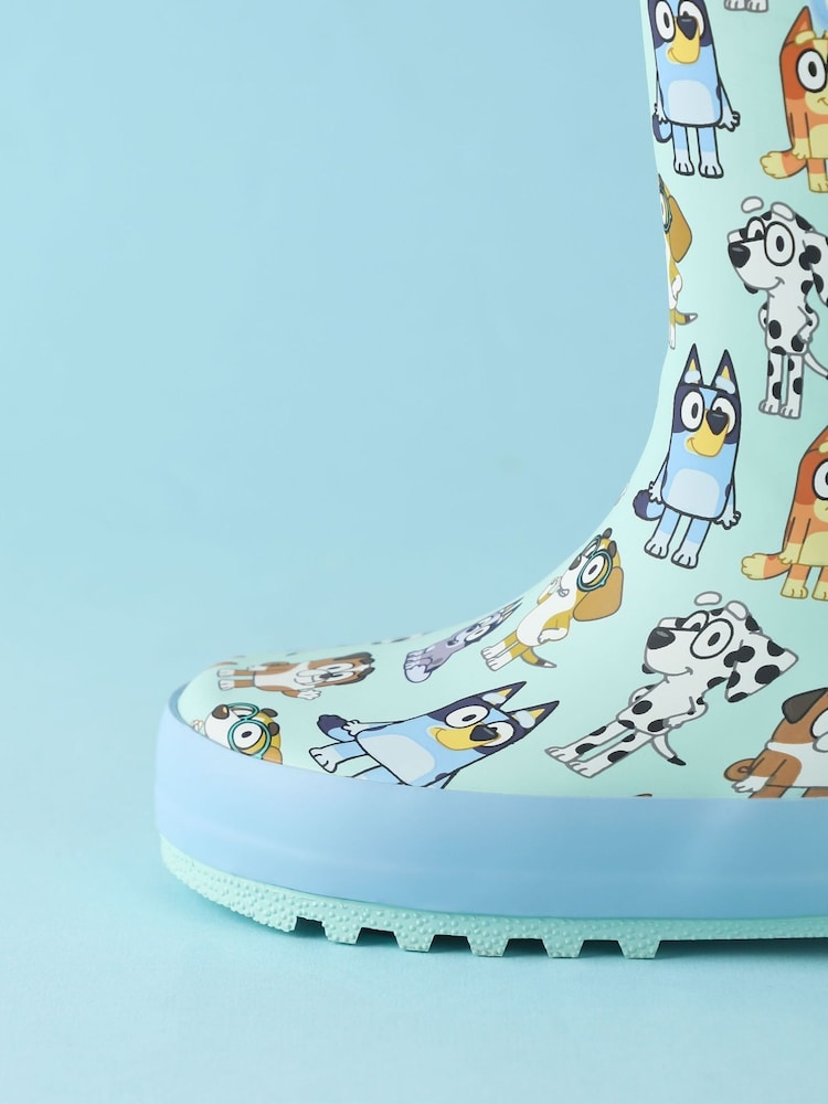 Vanilla Underground Blue Bluey Kids Wellies with Handles - Image 5 of 5 Vanilla Underground Blue Bluey Kids Wellies with Handles - Image 5 of 5