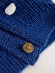 Navy and Multi Colour Bobble Baby Knitted Cardigan (0mths-3yrs) - Image 6 of 6