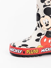 Vanilla Underground White Mickey & Pluto Boys Wellies with Handles - Image 6 of 6