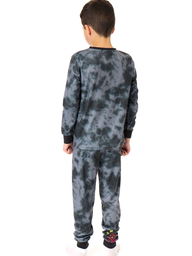 Pyjama Garçon Five Nights At Freddy's - Licence Officielle, Noir Et Gris, Taille 5-13 Ans