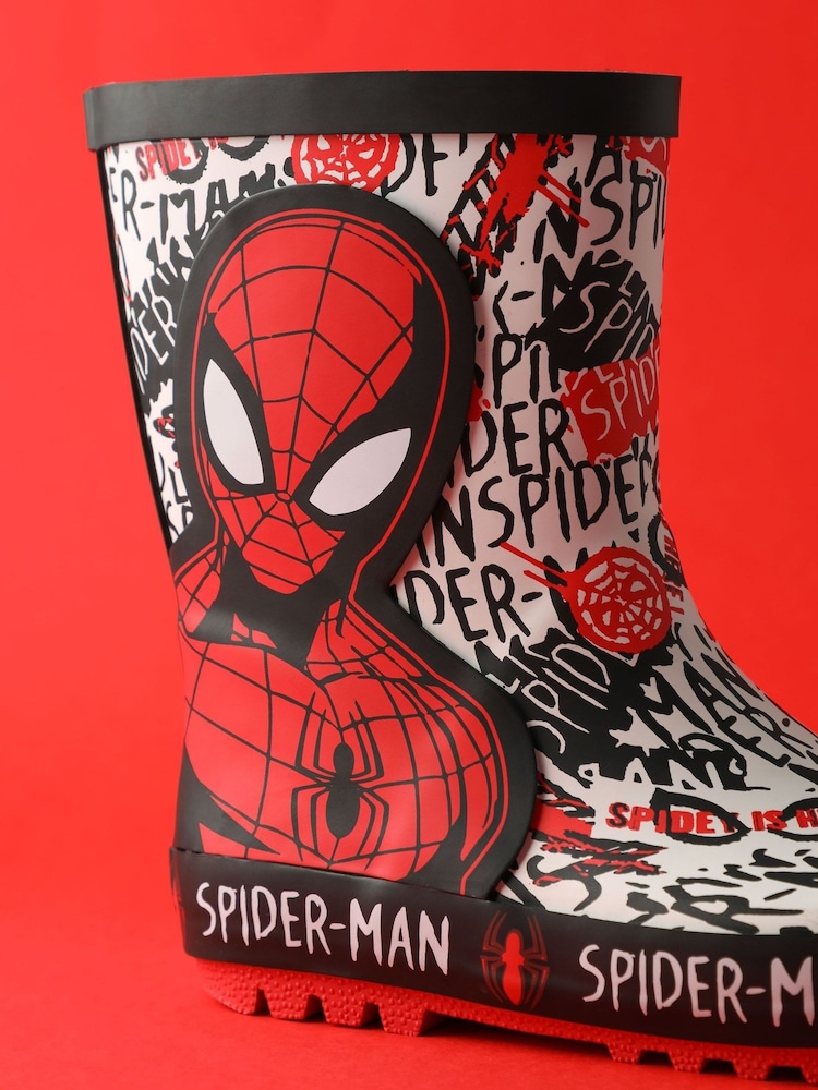 Vanilla Underground Spiderman Boys Wellies with Handles - Image 3 of 4