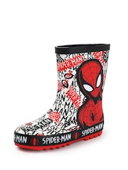 Vanilla Underground Red Spiderman Boys Wellies with Handles - Image 4 of 4