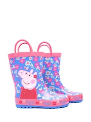 Vanilla Underground Blue Peppa Pig Kids Wellies with Handles - Image 1 of 6
