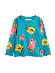 Vanilla Underground Yellow Kids Spongebob Pyjamas 2 Pack - Image 2 of 5