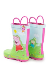 Vanilla Underground Green Peppa Pig Kids Wellies with Handles - Image 3 of 6