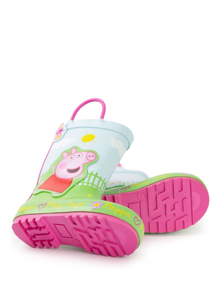 Bottes Peppa Pig Enfant Peppa Pig George Pig Bottes De Pluie En Caoutchouc Pour Enfant Motif Dinosaure, Vert, 26.5 EU Botte De Pluie Enfant