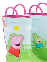Vanilla Underground Green Peppa Pig Kids Wellies with Handles - Image 5 of 6