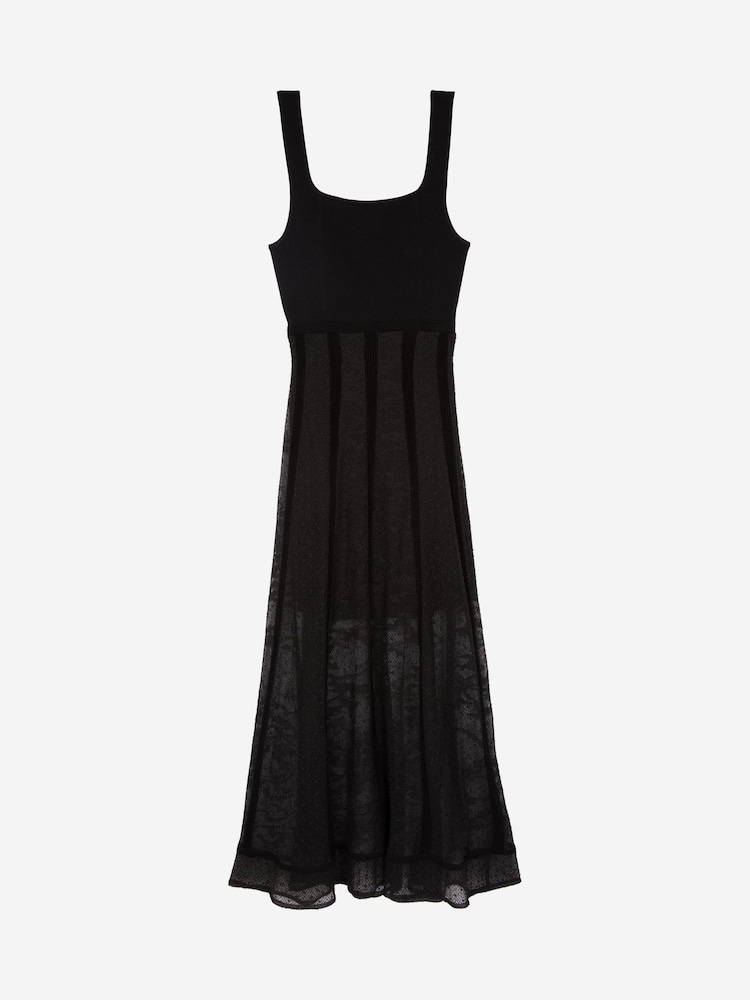 Buy The Kooples Black Square Neck Sheer Lace Maxi Dress from the Next UK online shop Buy The Kooples Black Square Neck Sheer Lace Maxi Dress from the Next UK online shop