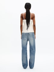 The Kooples Natural V-Neck Pleated Cami Vest Top - Image 2 of 6
