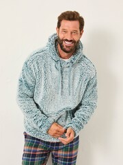 FatFace Dark Teal Sofa Snuggle Hoodie - Image 1 of 6