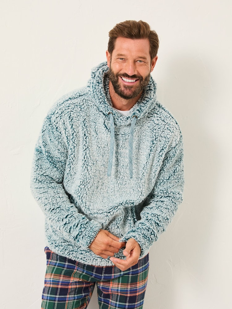 FatFace Dark Teal Sofa Snuggle Hoodie - Image 1 of 6