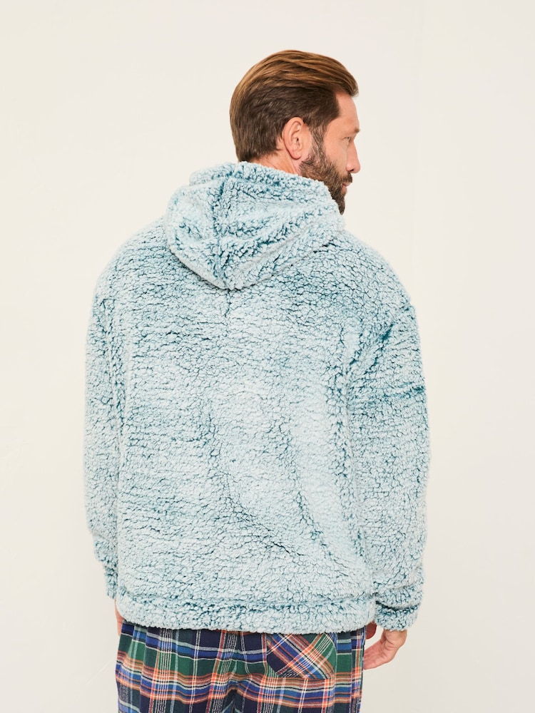 FatFace Dark Teal Sofa Snuggle Hoodie - Image 2 of 6