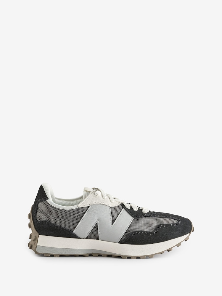 New Balance Black/Grey Mens 327 Trainers - Image 1 of 1