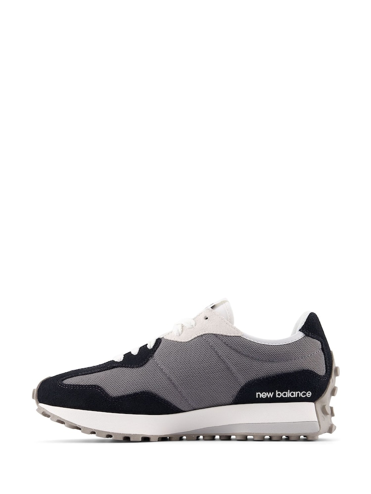 New Balance Black/Grey Mens 327 Trainers - Image 2 of 5