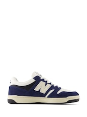 New Balance Blue/Ecru Mens 480 Trainers - Image 1 of 4