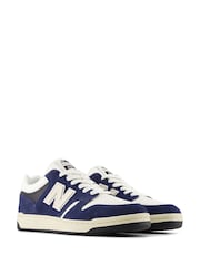 New Balance Blue/Ecru Mens 480 Trainers - Image 3 of 4