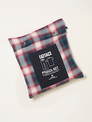 FatFace Tyne Navy Check Pyjama Set - Image 2 of 2
