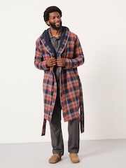 FatFace Lomond Blue Check Robe - Image 1 of 6