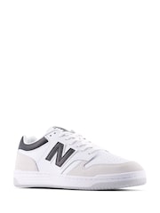 New Balance White/Black Mens 480 Trainers - Image 4 of 7