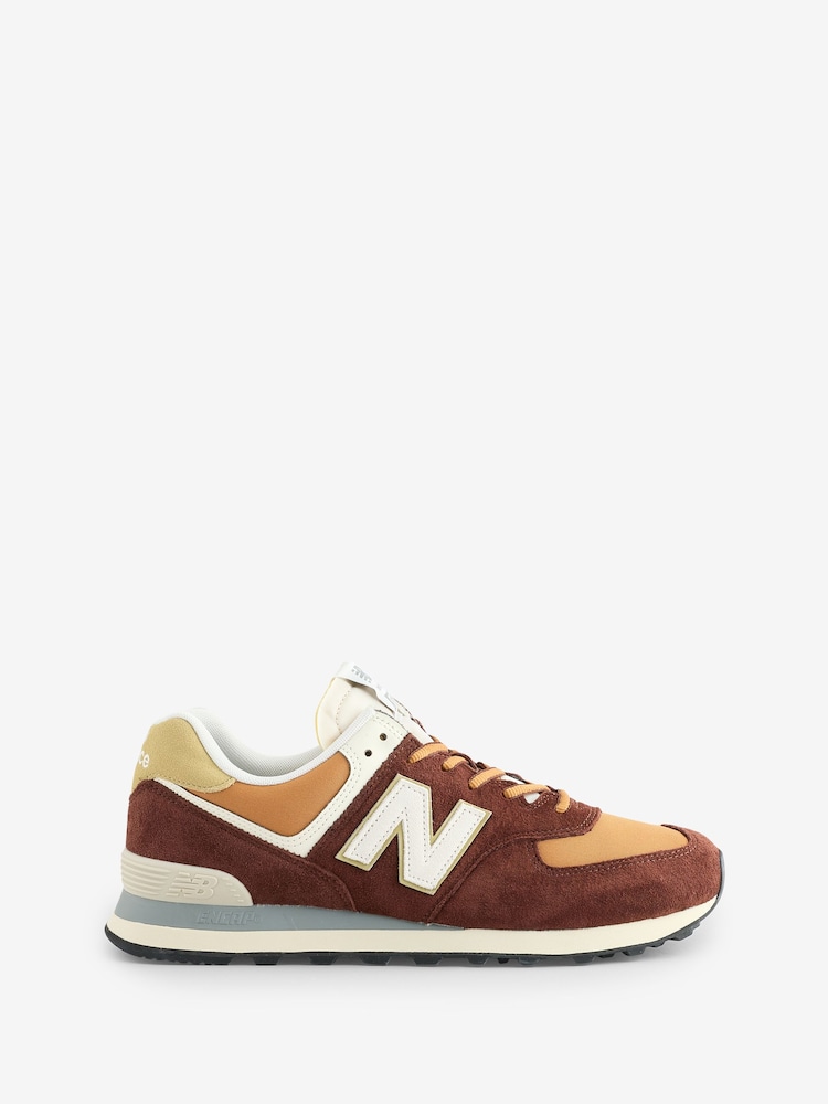 New Balance Tan Brown Mens 574 Trainers - Image 1 of 1