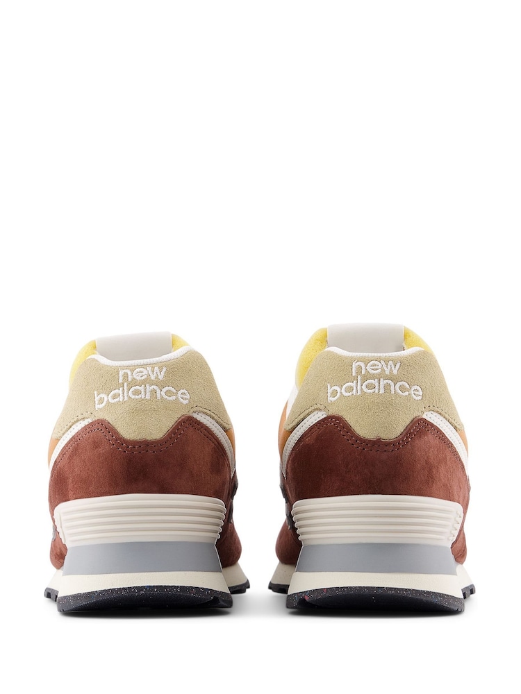 New Balance Tan Brown Mens 574 Trainers - Image 6 of 6
