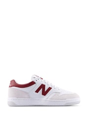 New Balance Cream/Red Mens 480 Trainers - Image 1 of 7