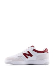New Balance Cream/Red Mens 480 Trainers - Image 2 of 7