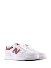 New Balance Cream/Red Mens 480 Trainers - Image 4 of 7