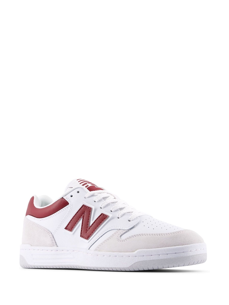 New Balance Cream/Red Mens 480 Trainers - Image 7 of 7