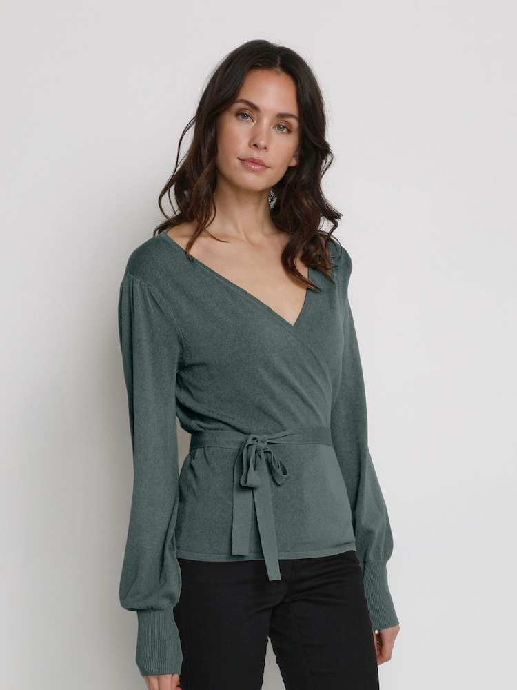 Kaffe Anno Astrid Wrap Cardigan - Image 1 of 5