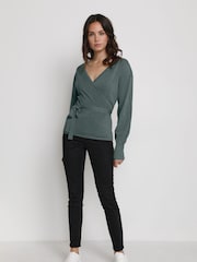 Kaffe Anno Astrid Wrap Cardigan - Image 3 of 5