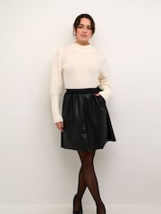 Kaffe Mikka Knee Length Black Skirt - Image 3 of 6