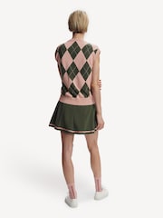Varley Pink Avika Argyle Vest - Image 2 of 6
