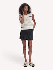 Varley White Athena Pointelle Knit Vest - Image 4 of 6