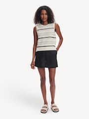 Varley White Athena Pointelle Knit Vest - Image 5 of 6